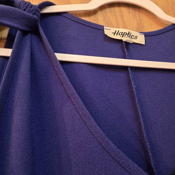 Very cute red, white, and blue flowy summer blouse. Worn once for 2 hours. - Picture 6 of 6